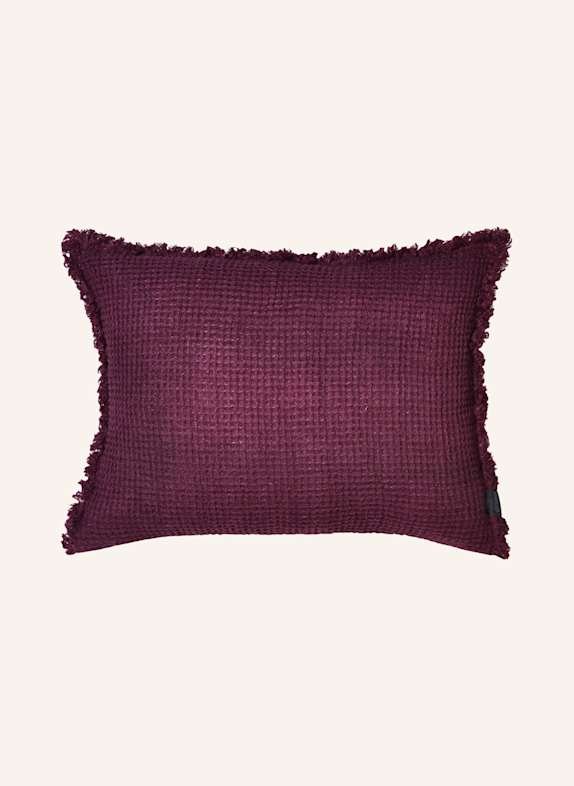 zoeppritz Decorative cushion cover HONEYBEE made of linen DARK RED