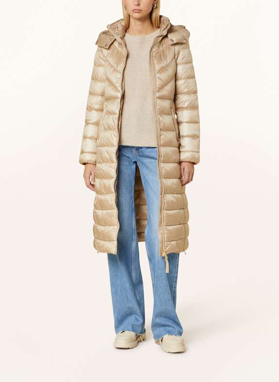 rich&royal Quilted coat LIGHT BROWN