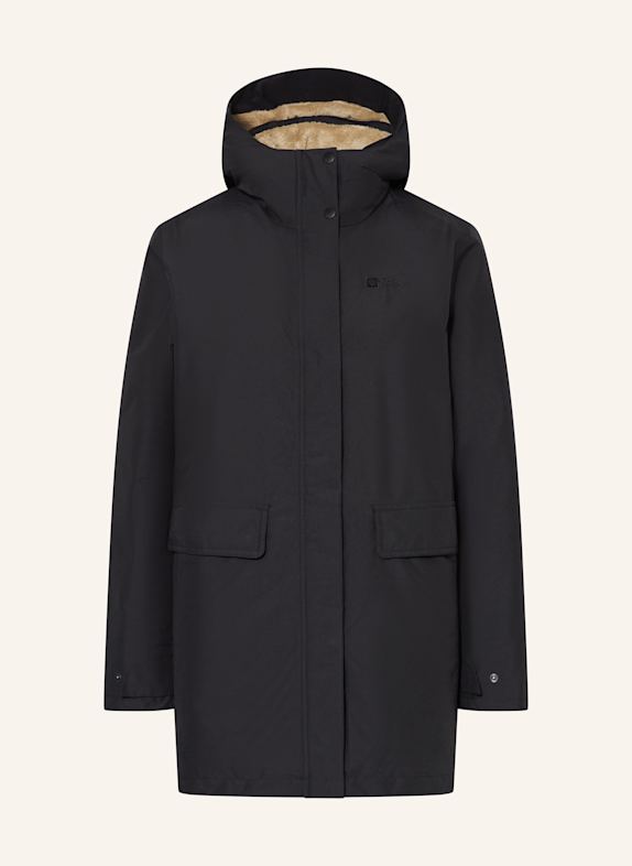 Jack Wolfskin Daunenparka WINTERTOR SCHWARZ
