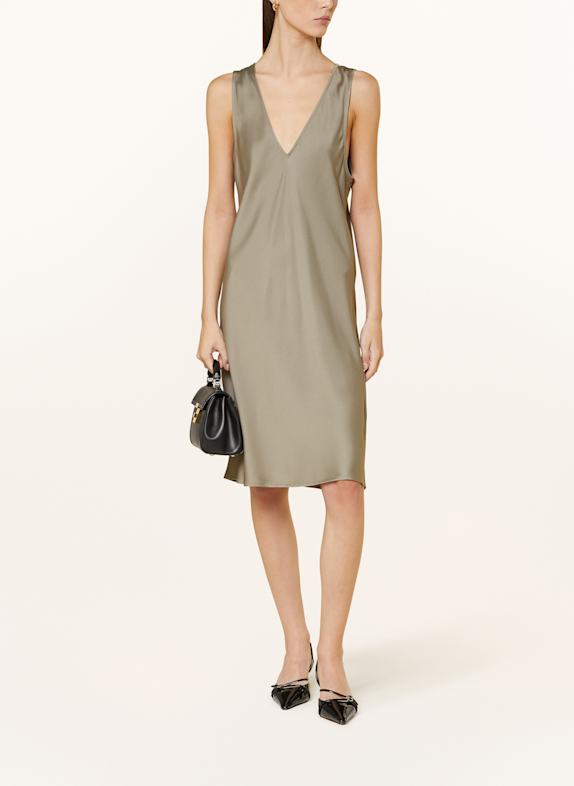 DRYKORN Satinkleid REASY TAUPE