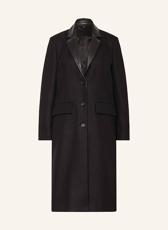 BELSTAFF Płaszcz wełniany ORE CZARNY
