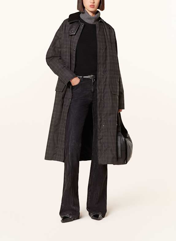 BELSTAFF Mantel ASTER SCHWARZ/ DUNKELGRAU
