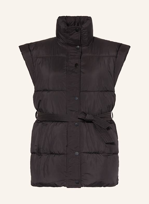 Y.A.S. Quilted vest BLACK