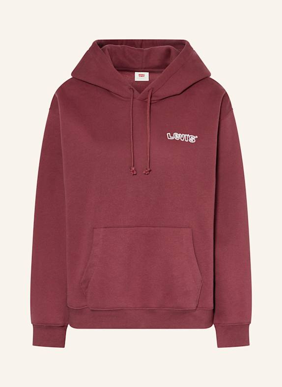Levi's® Hoodie DUNKELROT/ WEISS
