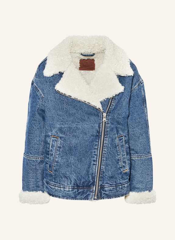 Levi's® Jeansjacke mit Teddyfell DUNKELBLAU