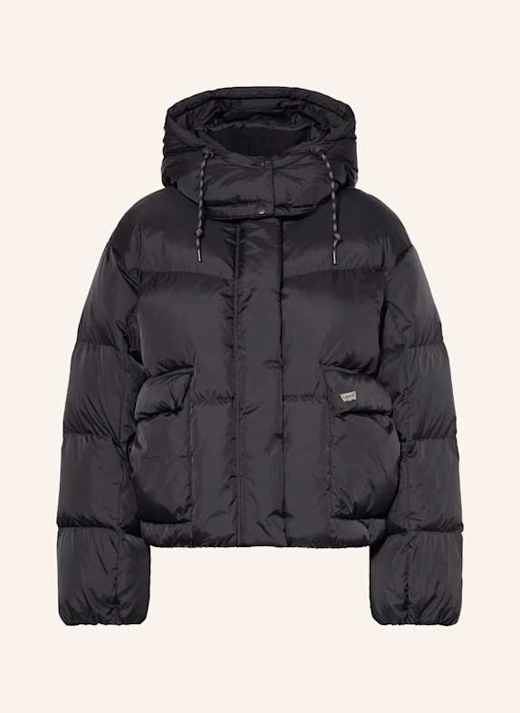 Levi's® WESTERN BUBBLE SHORTY down jacket with detachable hood BLACK