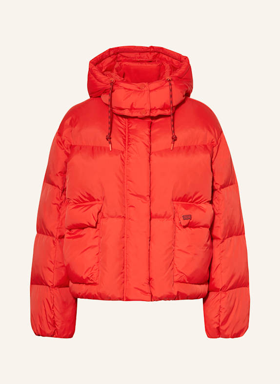 Levi's® Daunenjacke WESTERN BUBBLE SHORTY mit abnehmbarer Kapuze ROT