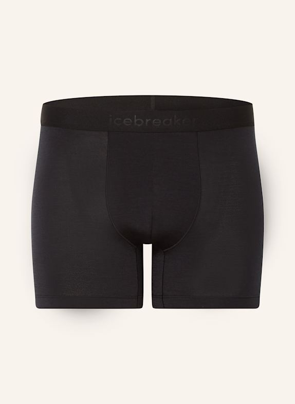 icebreaker Funktionswäsche-Boxershorts ANATOMICA mit Merinowolle SCHWARZ