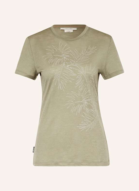 icebreaker T-shirt MERINO TECH LITE z wełny merino OLIWKOWY
