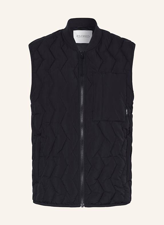 CLOSED Quilted vest BLACK