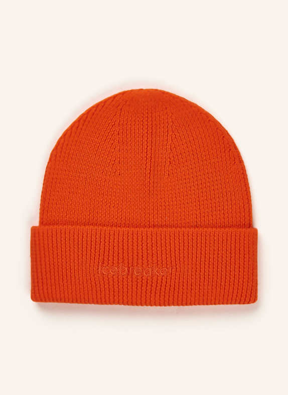 icebreaker Czapka wielofunkcyjna TOQUE z wełny merino POMARAŃCZOWY