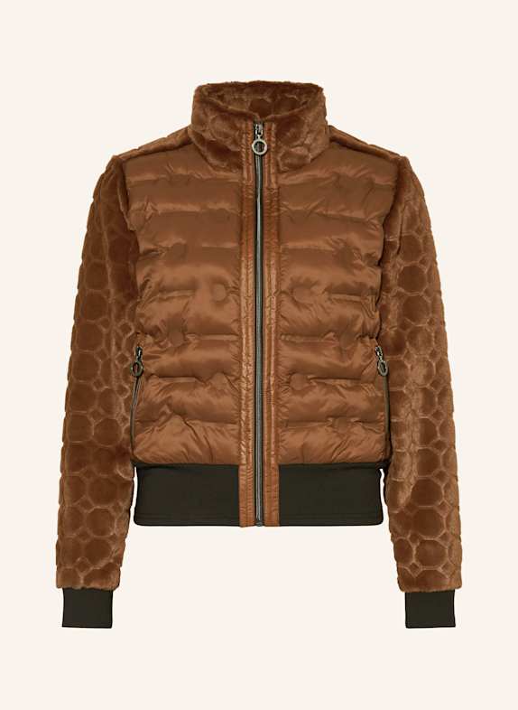 LUHTA Hybrid-Steppjacke HAUKKAMAA BRAUN