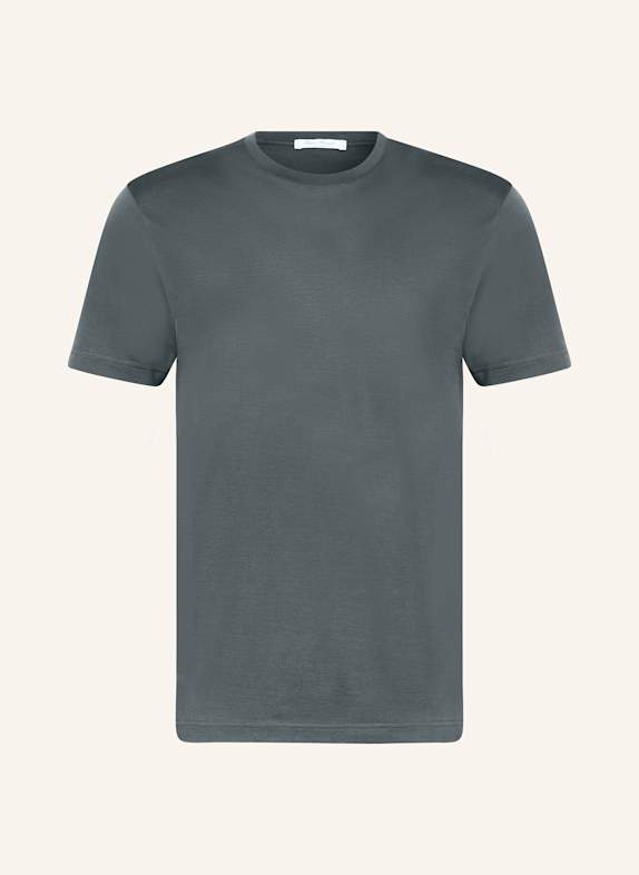 Stefan Brandt T-shirt made of silk DARK GRAY