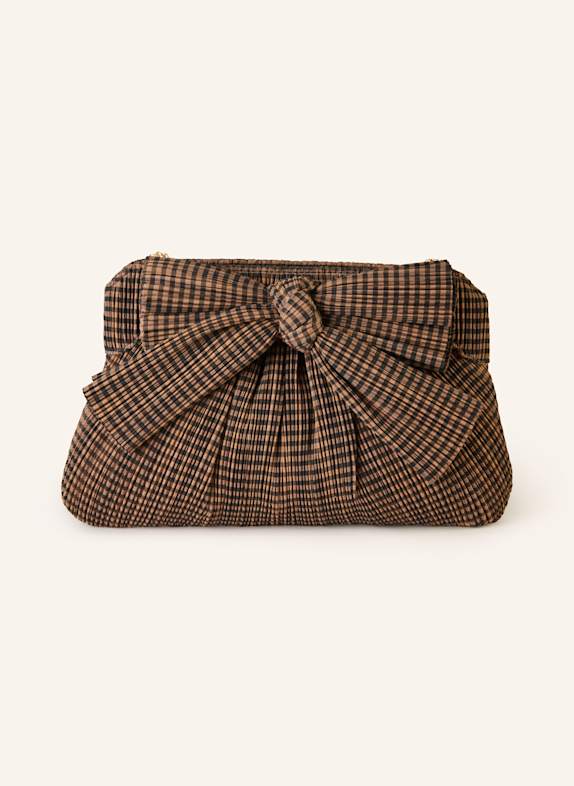 LOEFFLER RANDALL Clutch RAYNE BRAUN/ DUNKELBRAUN