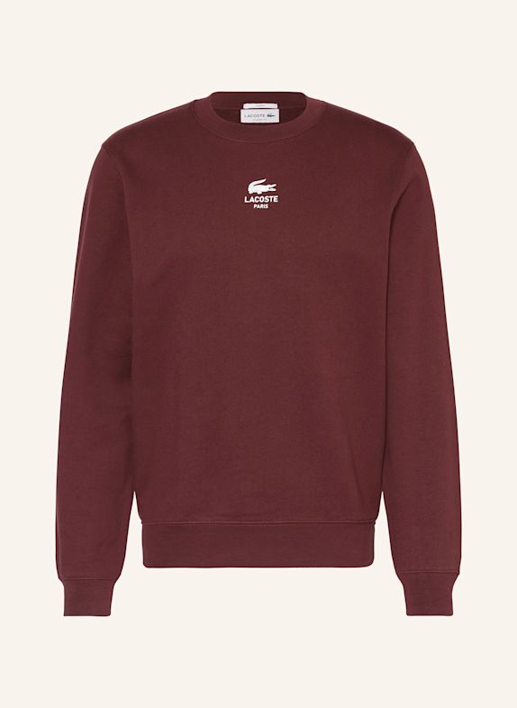 LACOSTE Sweatshirt DUNKELROT