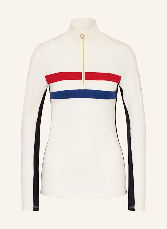WE NORWEGIANS Midlayer made of merino wool ECRU/ BLUE/ RED