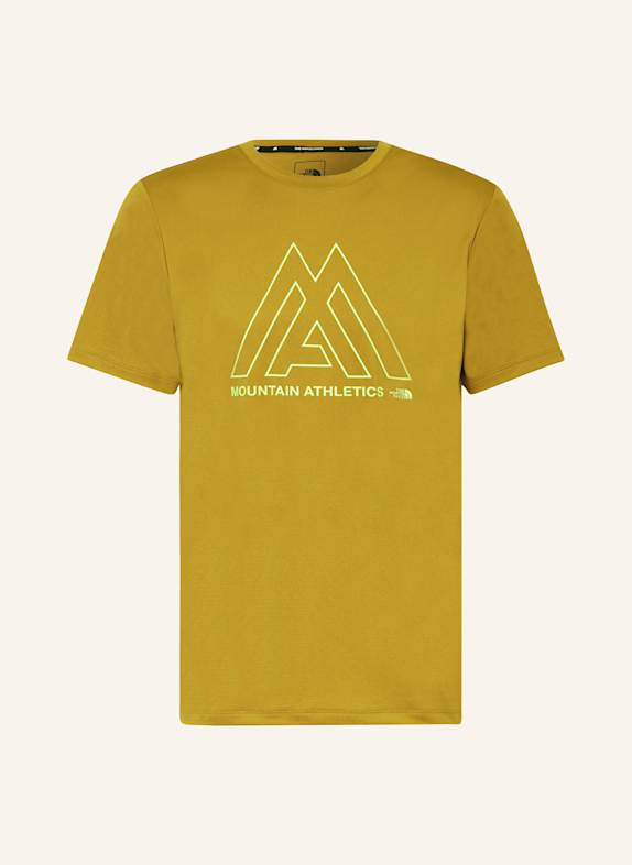 THE NORTH FACE T-shirt MOUNTAIN ATHLETICS CIEMNOŻÓŁTY/ JASKRAWY ZIELONY