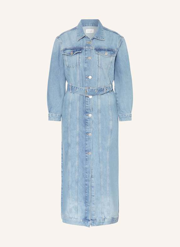 FRAME Jeanskleid THE OVERLONG TRUCKER HELLBLAU