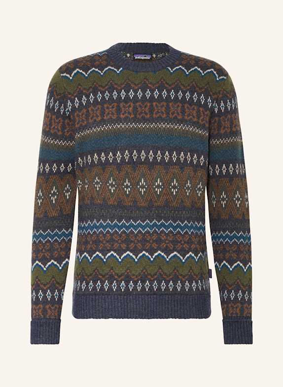 patagonia Sweater DARK BLUE/ WHITE/ BROWN