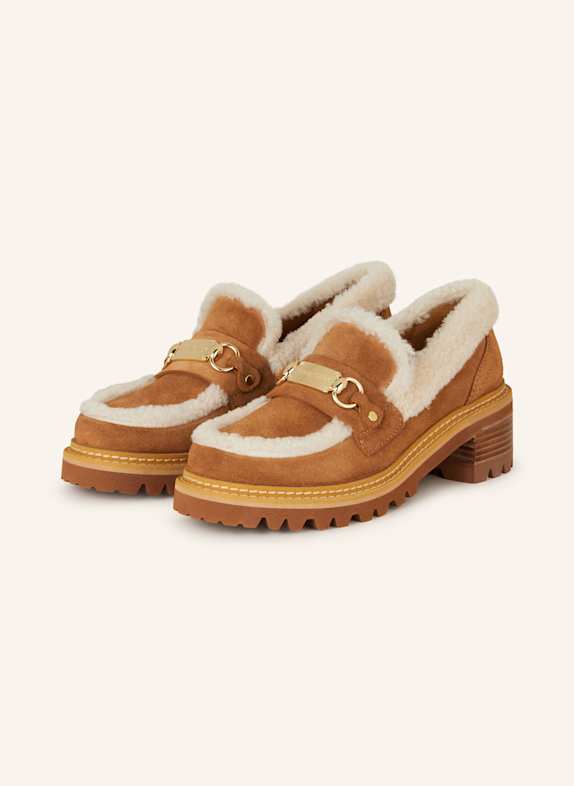 SEE BY CHLOÉ Penny loafers JULIET 506/126 Tobacco/Sand