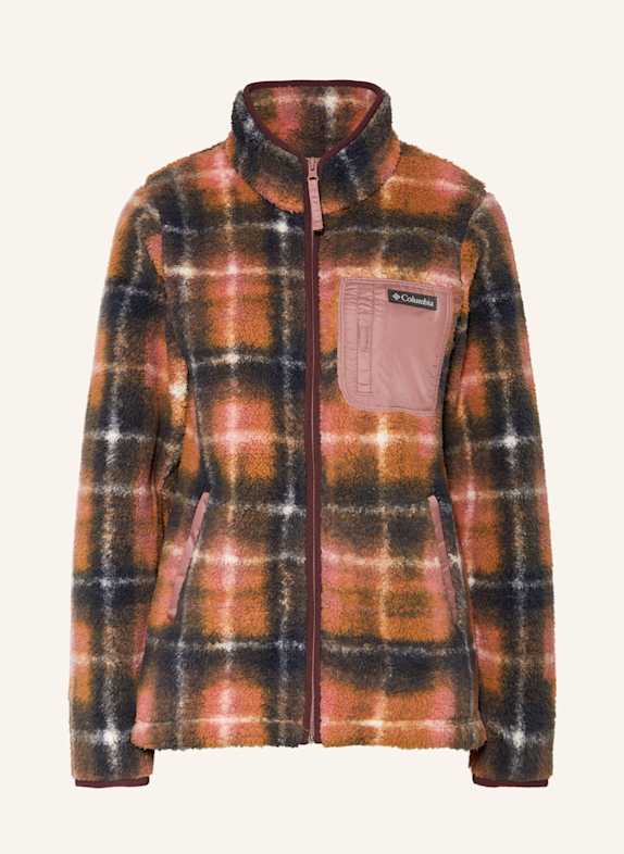 Columbia WEST BEND™ II fleece jacket DARK BLUE/ DARK ORANGE/ PINK