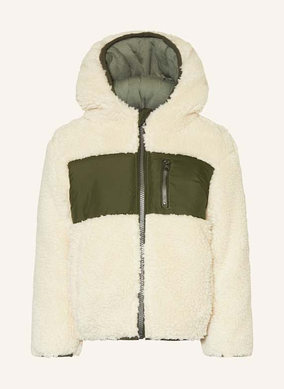 Koko Noko Teddyfell-Jacke ECRU/ OLIV