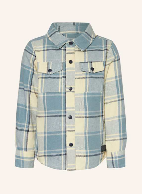 Koko Noko Koszula flanelowa JASNONIEBIESKI/ KREMOWY