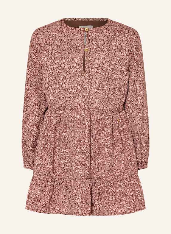 Koko Noko Kleid mit Volants DUNKELROT/ ROSÉ