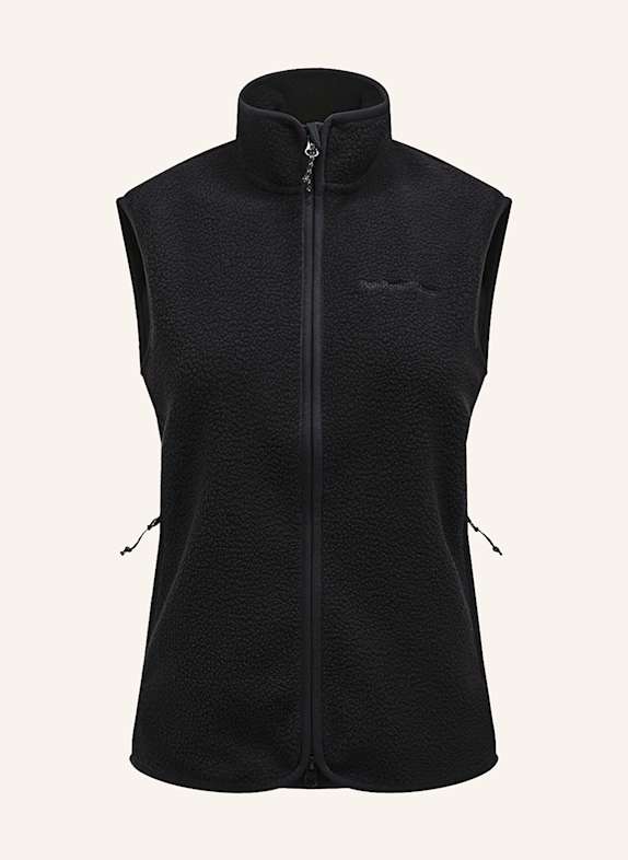 Peak Performance Fleeceweste SCHWARZ