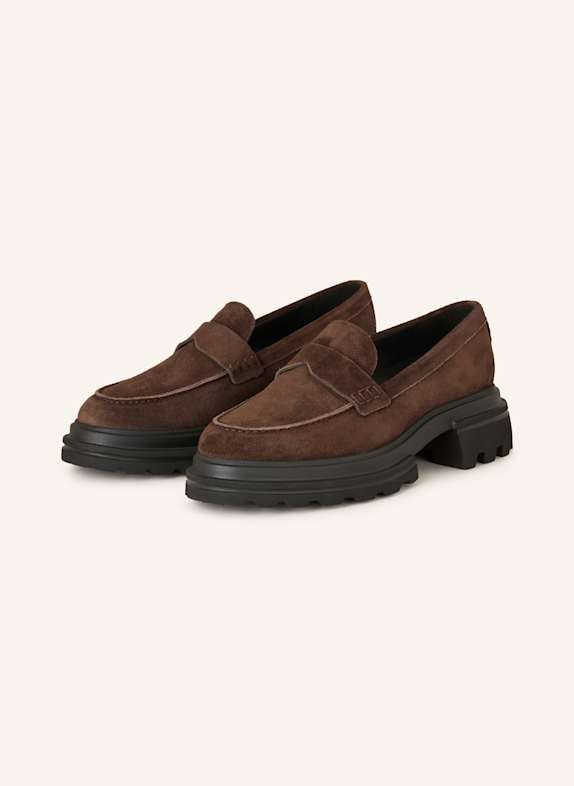 HOGAN Plateau-Loafer MOCASSINO DUNKELBRAUN