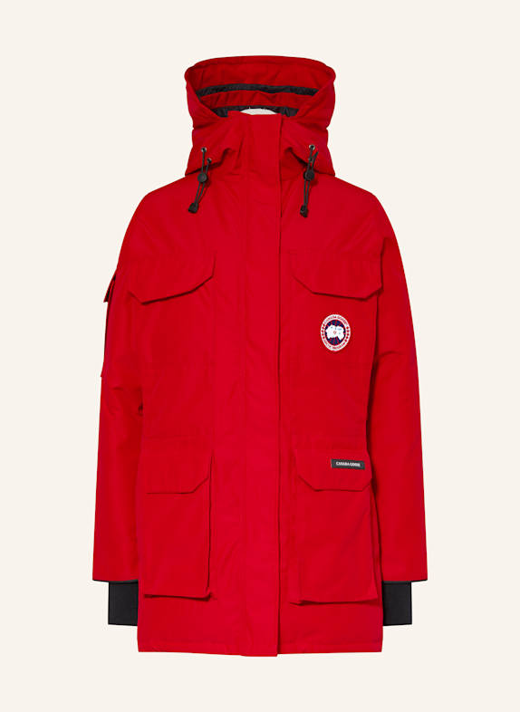CANADA GOOSE Péřová parka EXPEDITION ČERVENÁ