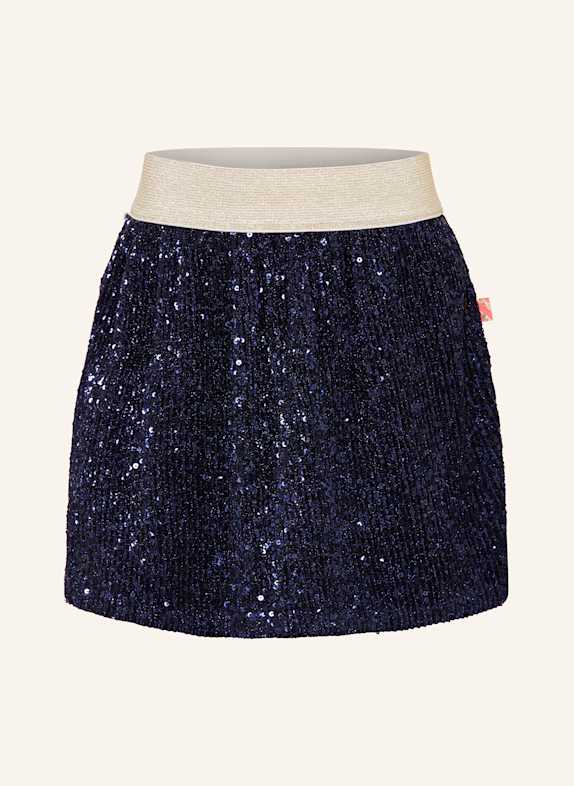 Billieblush Spódnica z cekinami i błyszczącą przędzą GRANATOWY