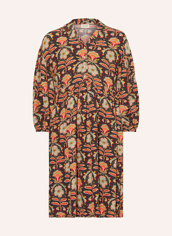 SCOTCH & SODA Kleid DUNKELGRAU/ HELLGRÜN/ HELLORANGE