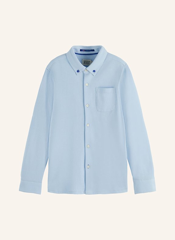 SCOTCH & SODA Košile z piké TMAVĚ MODRÁ