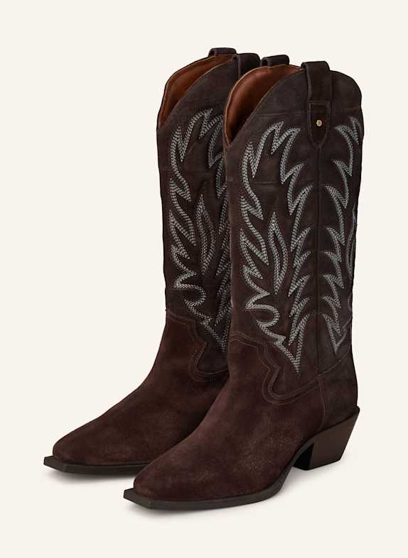 BRONX Cowboy Boots DUNKELBRAUN