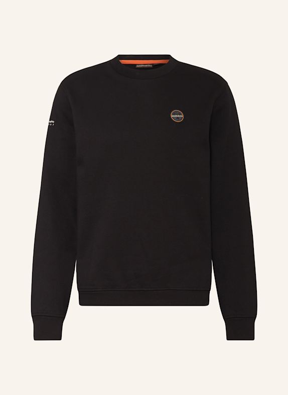 NAPAPIJRI Sweatshirt BADGE SCHWARZ