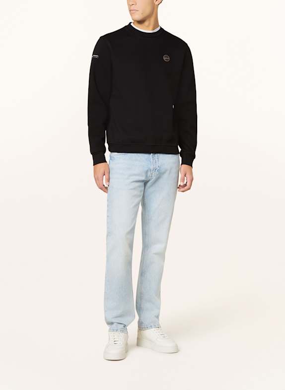 NAPAPIJRI Sweatshirt BADGE ZWART