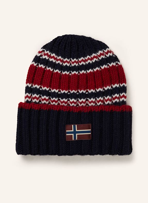 NAPAPIJRI Mütze AREUSE DUNKELBLAU/ DUNKELROT/ WEISS
