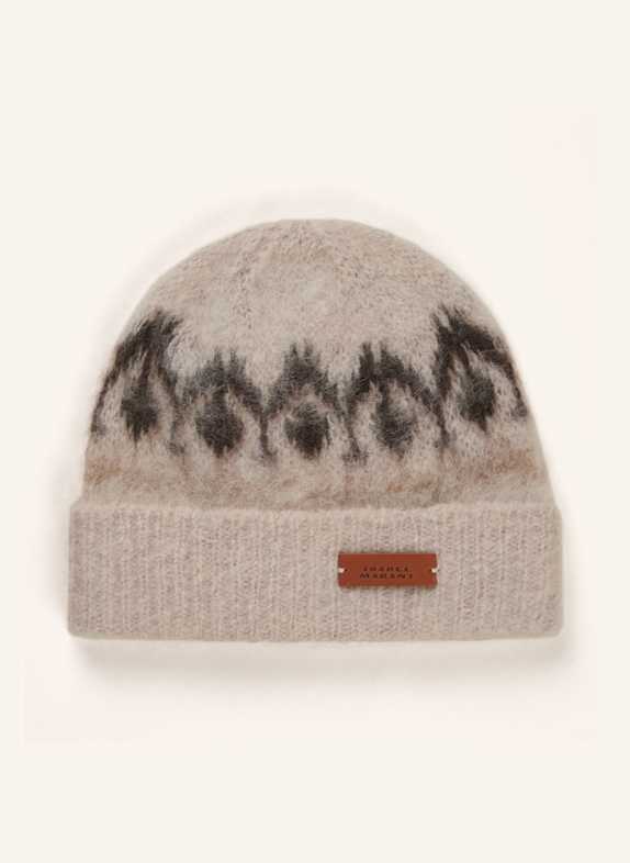 ISABEL MARANT M&uuml;tze DARANA mit Mohair HELLGRAU/ DUNKELGRAU