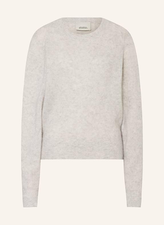 ISABEL MARANT Pullover LUISA mit Seide und Alpaka HELLGRAU