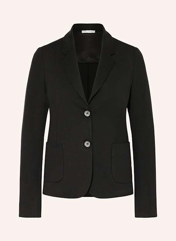 Stefan Brandt Jersey blazer with silk BLACK