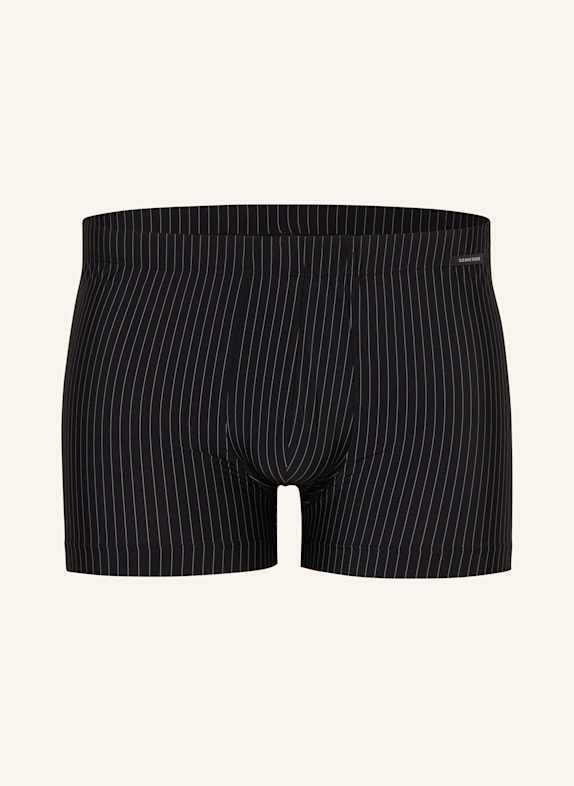 SCHIESSER PURE MICRO boxer shorts BLACK / WHITE