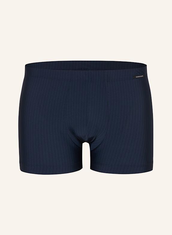 SCHIESSER PURE MICRO boxer shorts DARK BLUE / BLACK