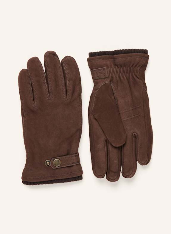 HESTRA Lederhandschuhe BERGVIK BRAUN