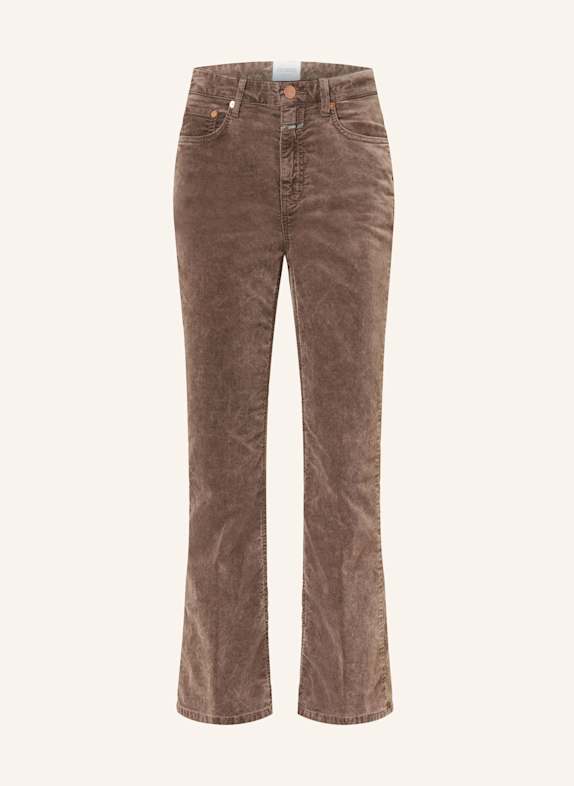 CLOSED 7/8-Hose HI-SUN aus Samt BRAUN