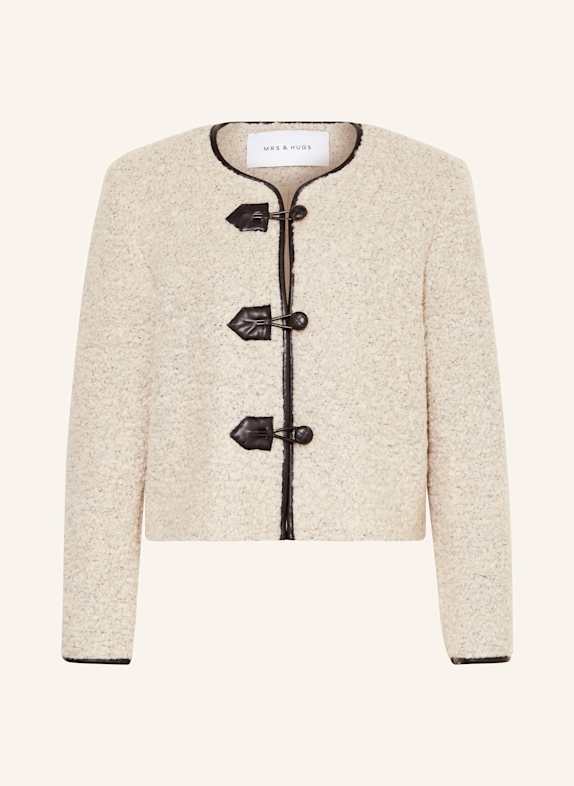 MRS & HUGS Bouclé-Jacke BEIGE