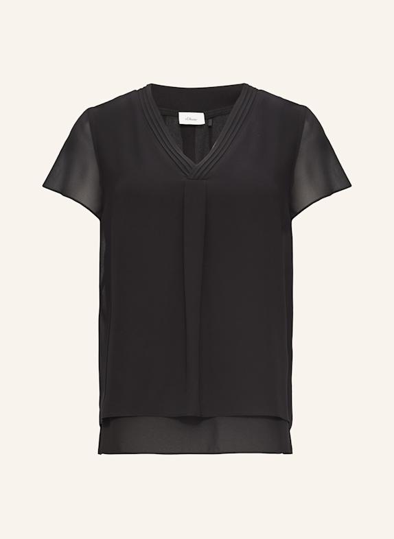 s.Oliver BLACK LABEL Blusenshirt SCHWARZ