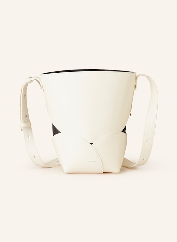 JIL SANDER Schultertasche ELLIPSE mit Pouch ECRU