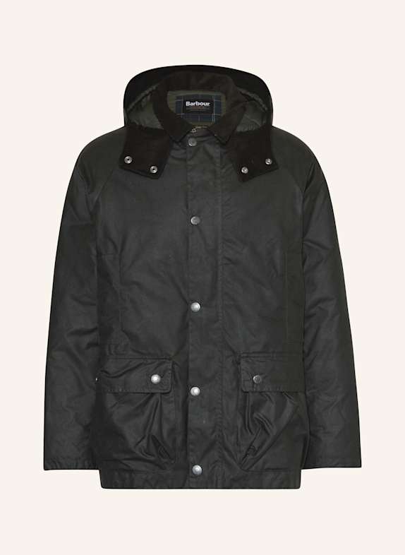 Barbour zur Marken Startseite mit abnehmbarer Kapuze DUNKELGRAU