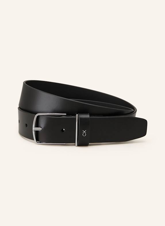 Calvin Klein Leather belt BLACK